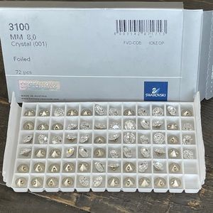 142 PCs Swarovski Crystal 3100 foiled jewels